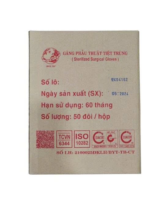 Găng tay phẫu thuật tiệt trùng Merufa