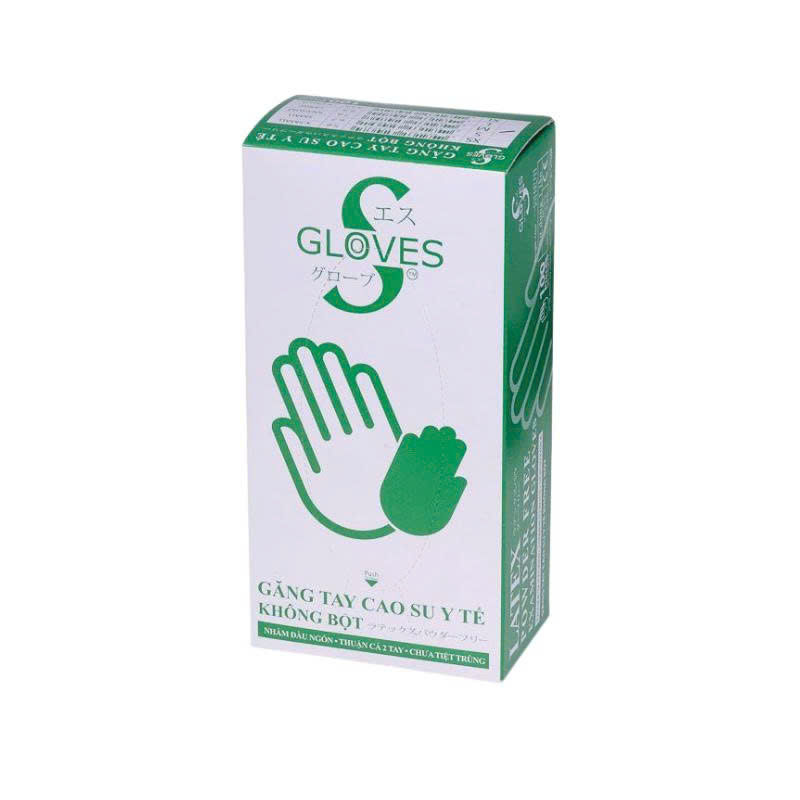 Găng tay y tế latex không bột dùng trong thăm khám Sgloves